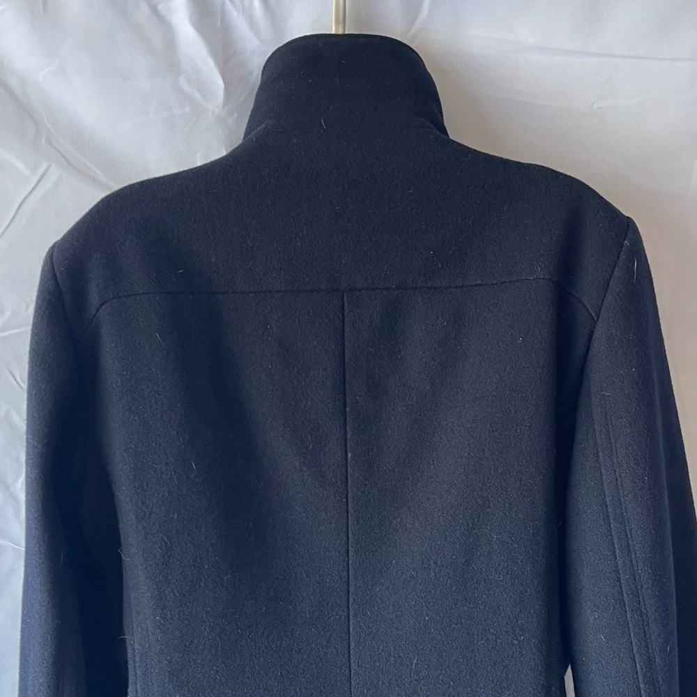 REISS Wool Blend Asymmetrical Zipper Coat - Picture 6 of 14